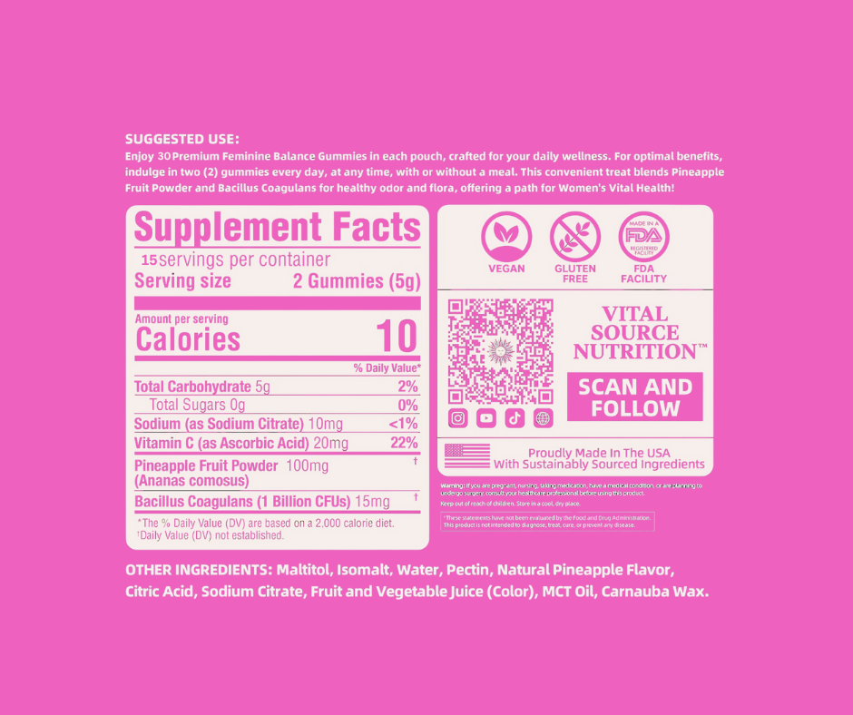 Feminine balance Gummies
